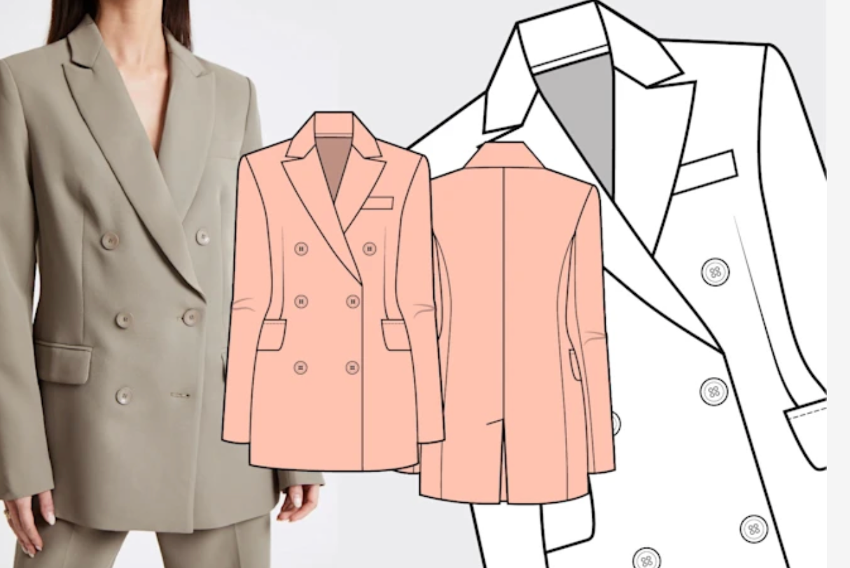 802I will design clothing tech pack and flat sketch for manufacturer